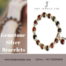 Gemstone silver bracelets